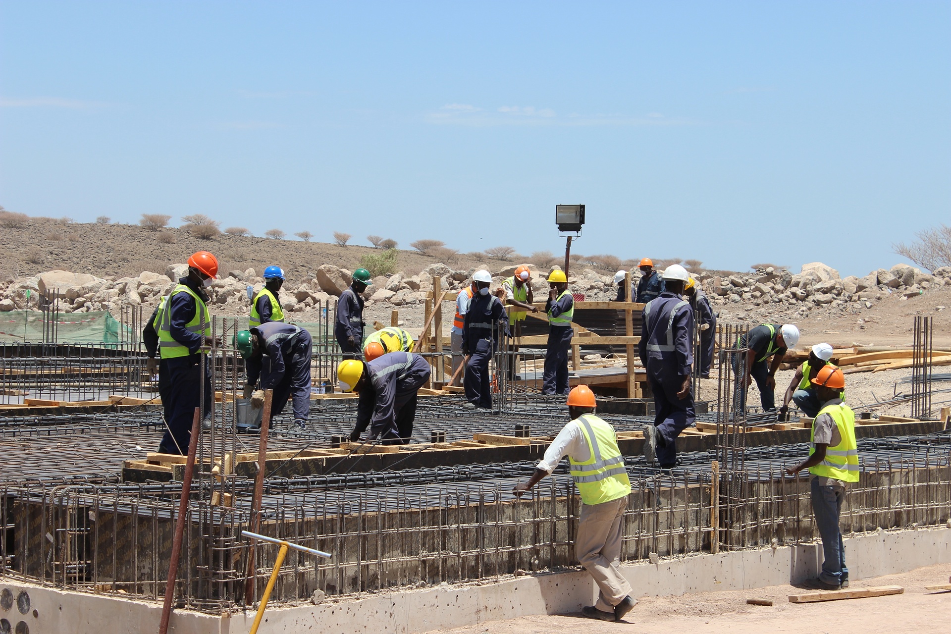 Windkraftanlagen des Lake Turkana Wind Power Project in Kenia